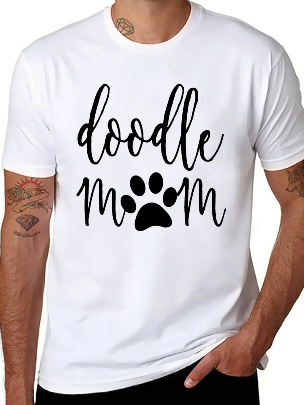 Doodle Mom Black T-Shirt - Dog Lover Tee product image 5