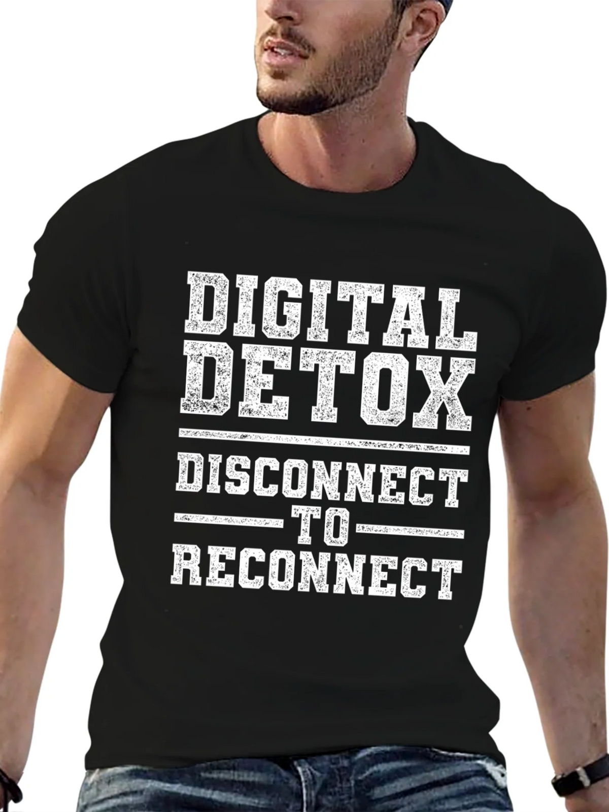 Digital Detox Graphic Tee - Disconnect to Reconnect product image 5