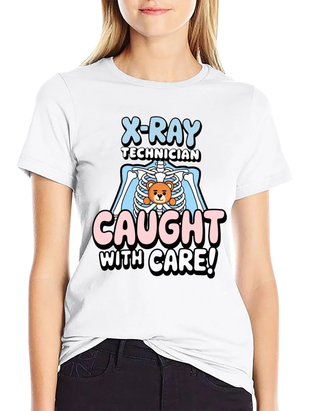 X-Ray Technician Caught With Care T-Shirt product image 8