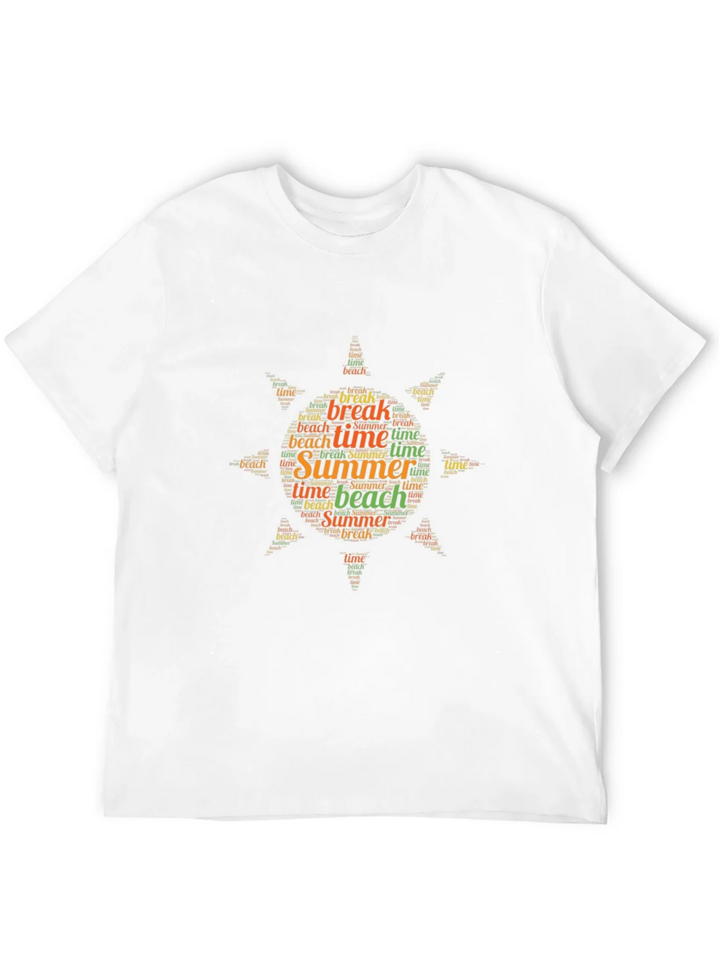 Summer Beach Break Word Art Graphic T-Shirt product image 4