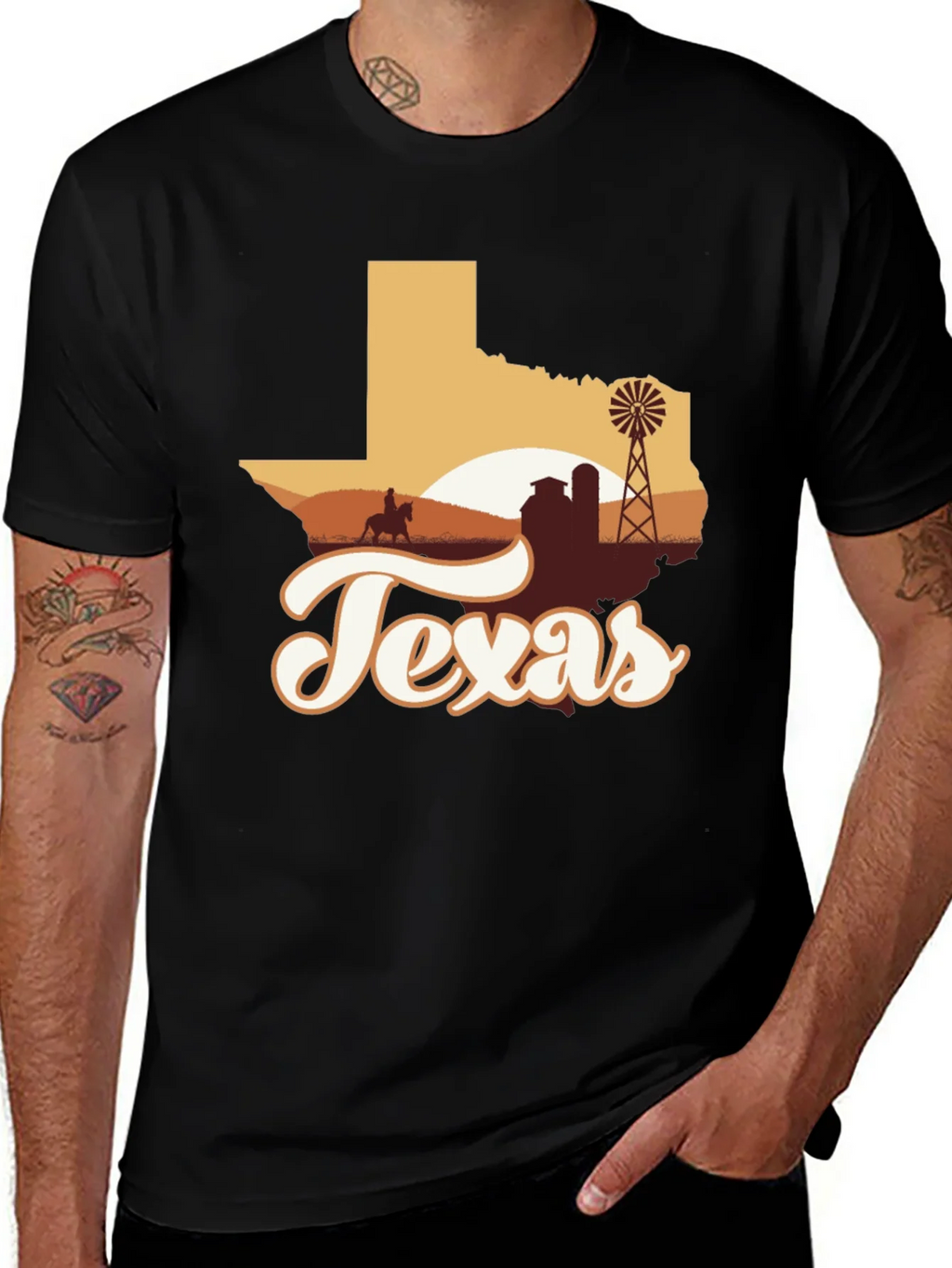 Texas Silhouette Graphic Tee product image 1