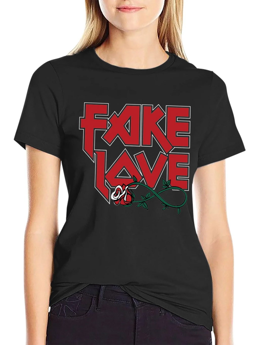 Fake Love T-Shirt - Rock Inspired Graphic Tee product image 2