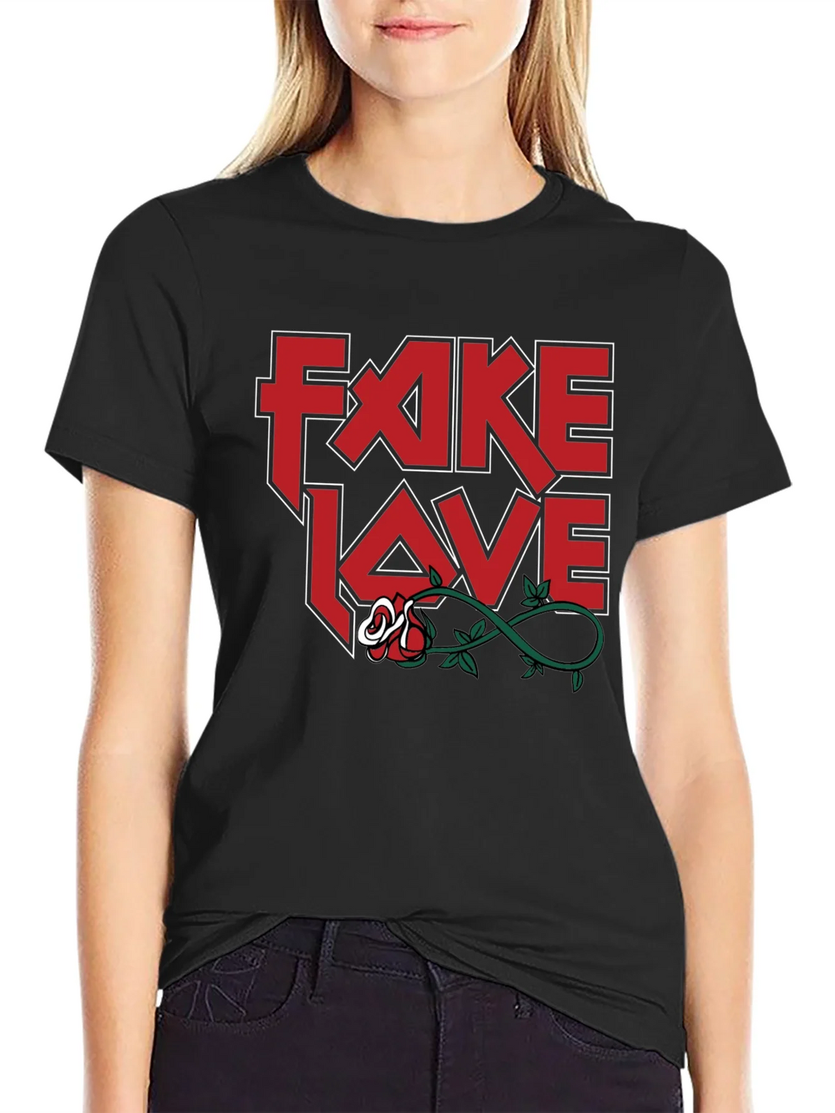 Fake Love T-Shirt - Rock Inspired Graphic Tee product image 2
