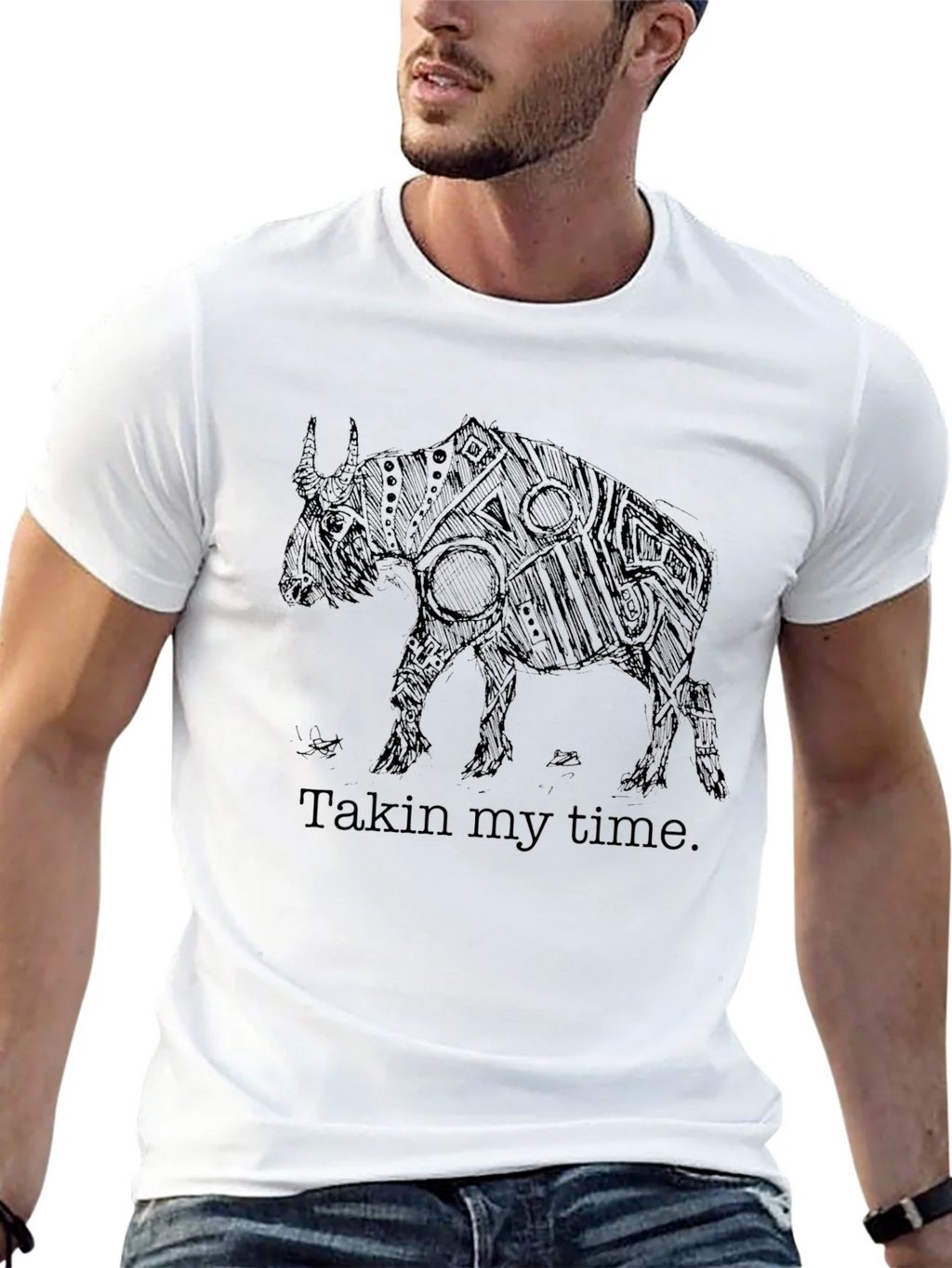 Takin My Time Graphic Tee - Black Cotton Comfort product image 12