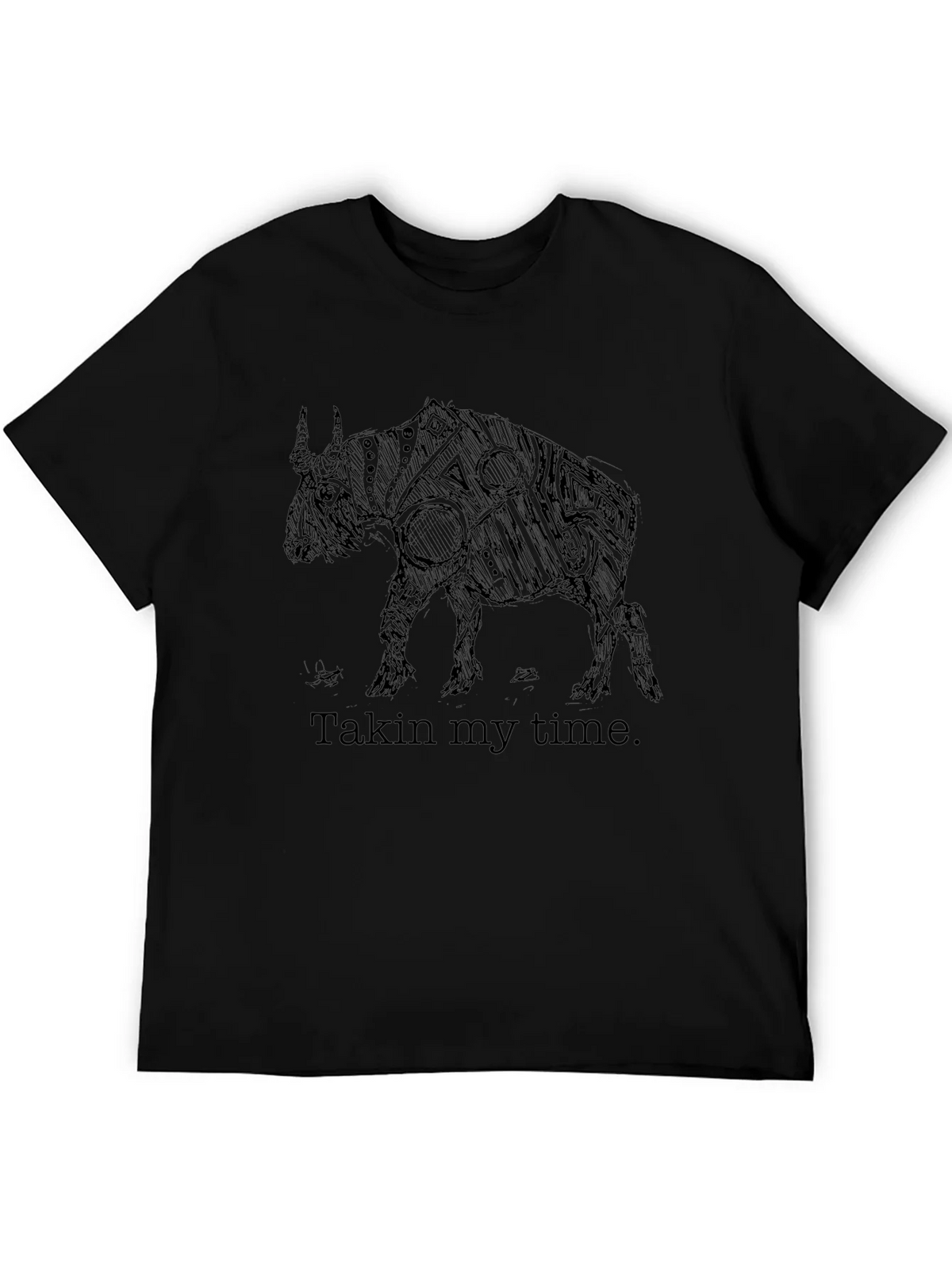 Takin My Time Graphic Tee - Black Cotton Comfort product image 5