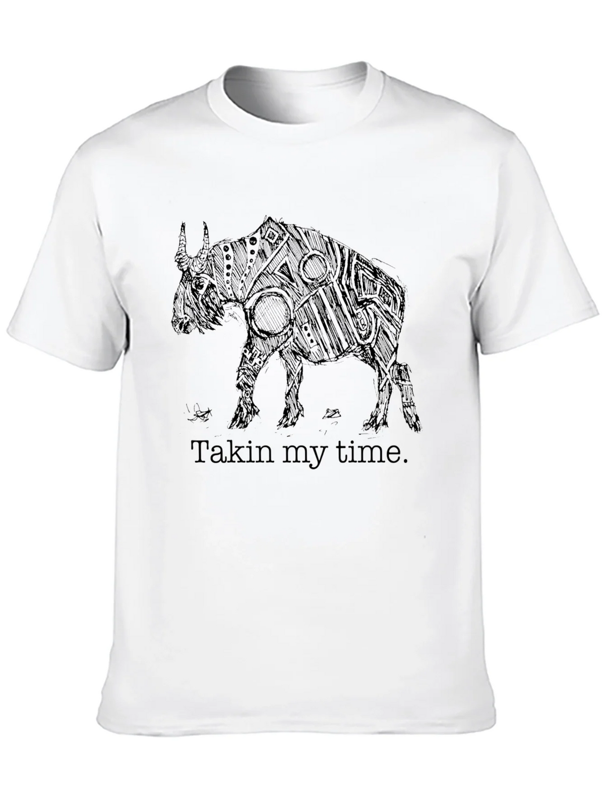 Takin My Time Graphic Tee - Black Cotton Comfort product image 9