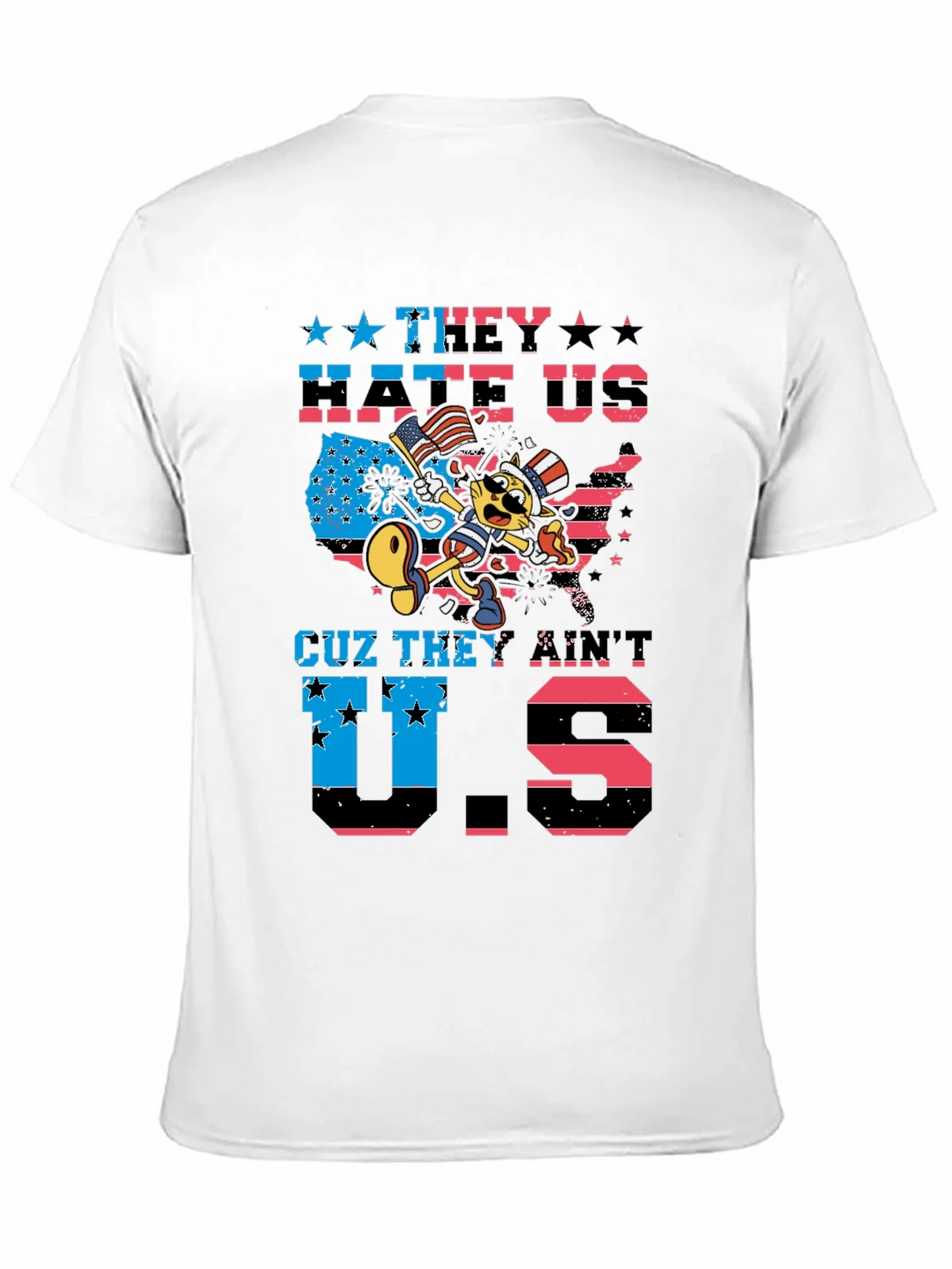 Patriotic Cat T-Shirt - They Hate Us product image 10