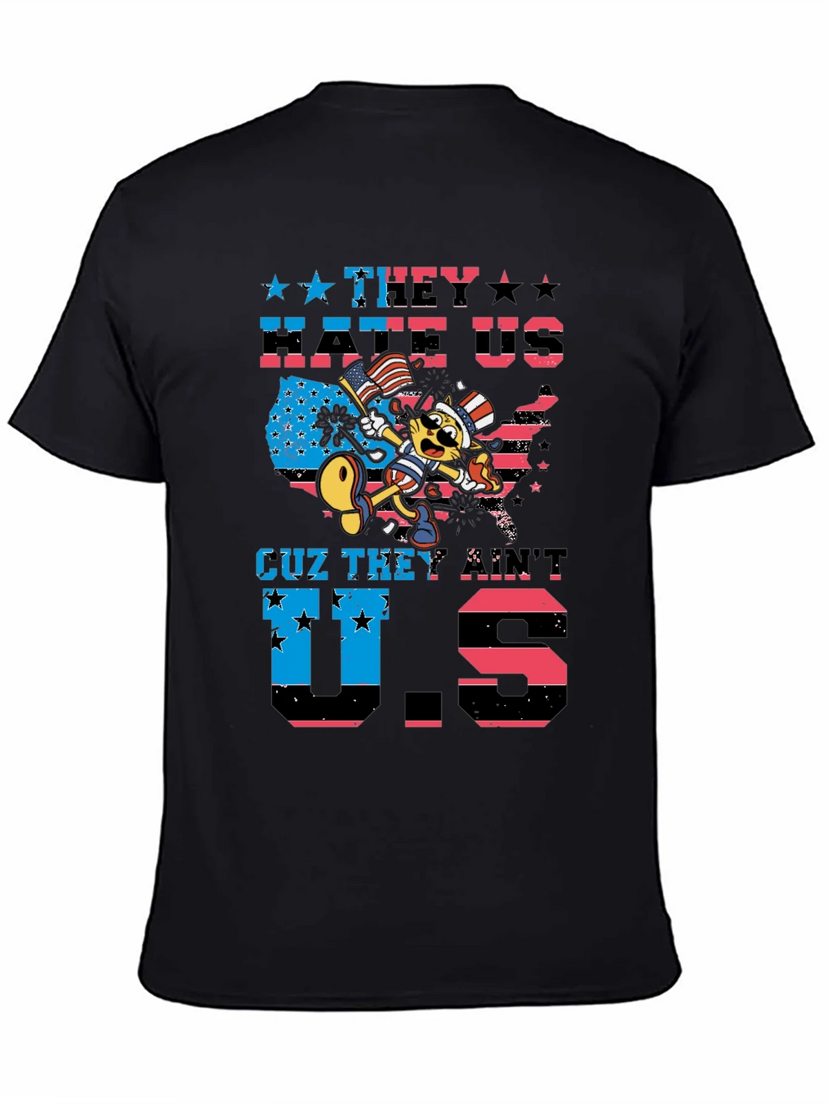 Patriotic Cat T-Shirt - They Hate Us product image 4