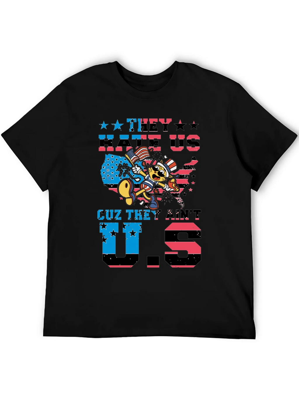 Patriotic Cat T-Shirt - They Hate Us product image 5