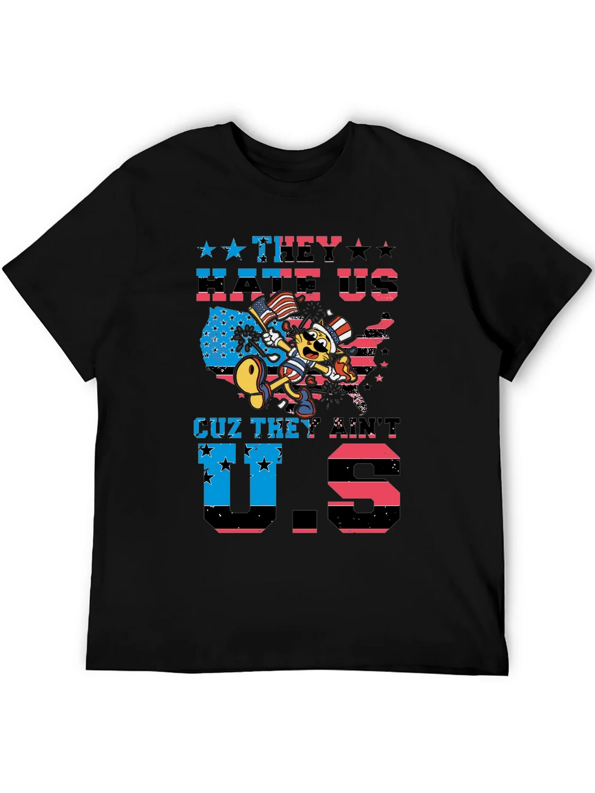 Patriotic Cat T-Shirt - They Hate Us product image 5