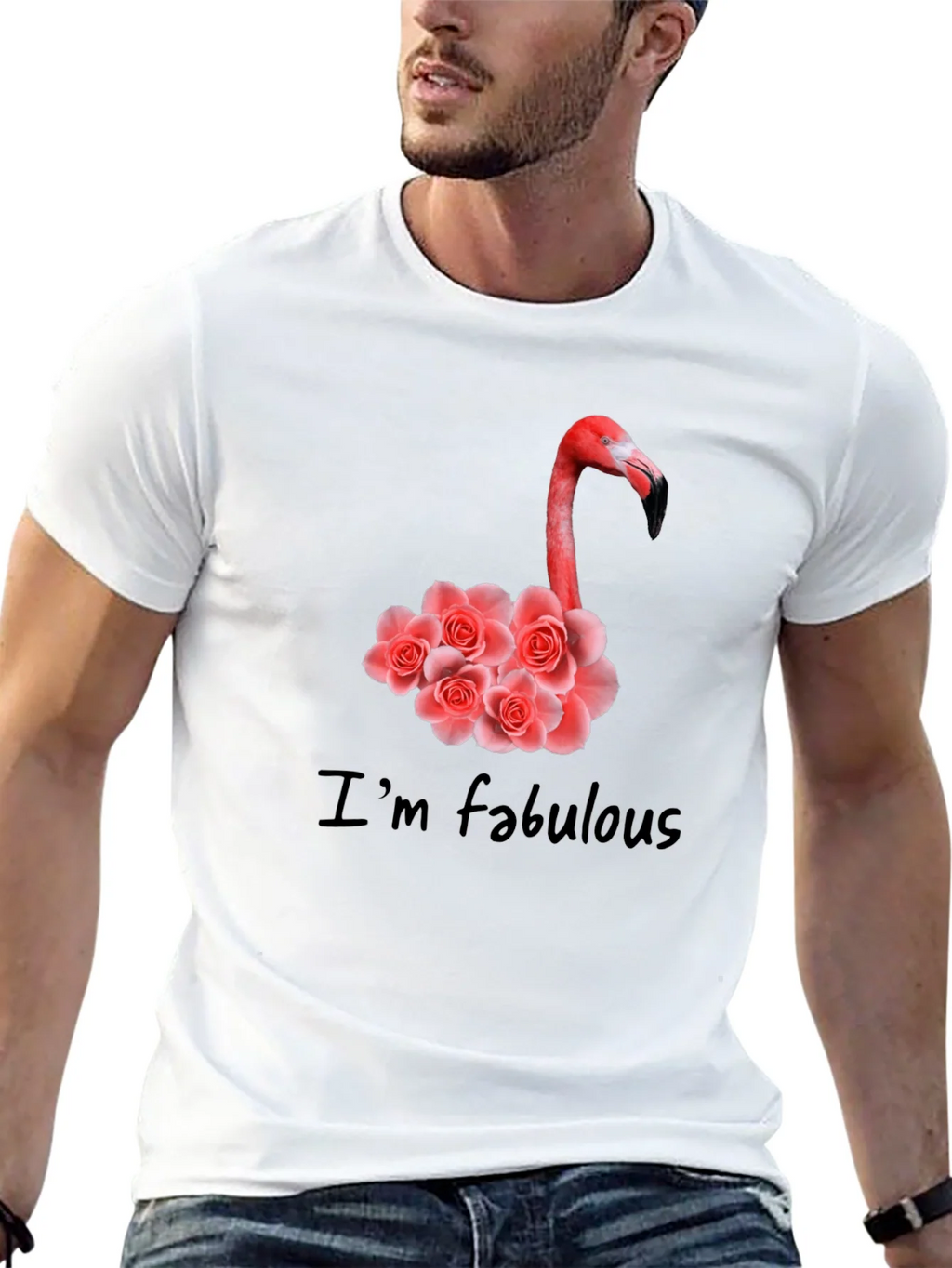 Fabulous Flamingo Floral Graphic Tee product image 12
