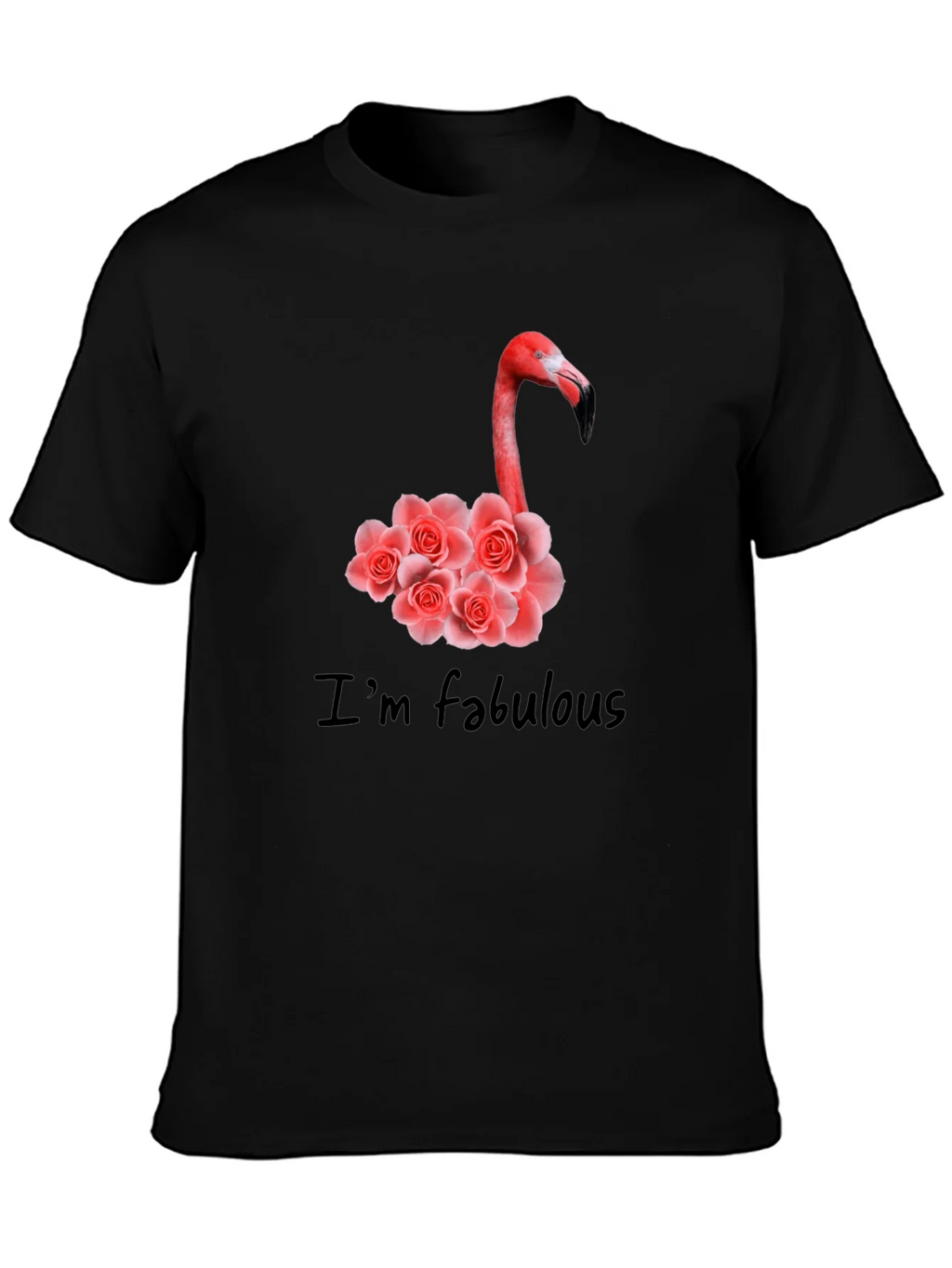 Fabulous Flamingo Floral Graphic Tee product image 3