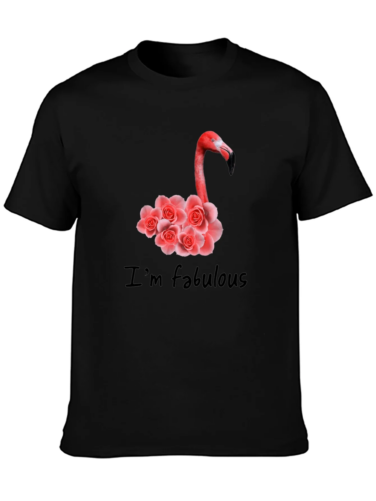 Fabulous Flamingo Floral Graphic Tee product image 3