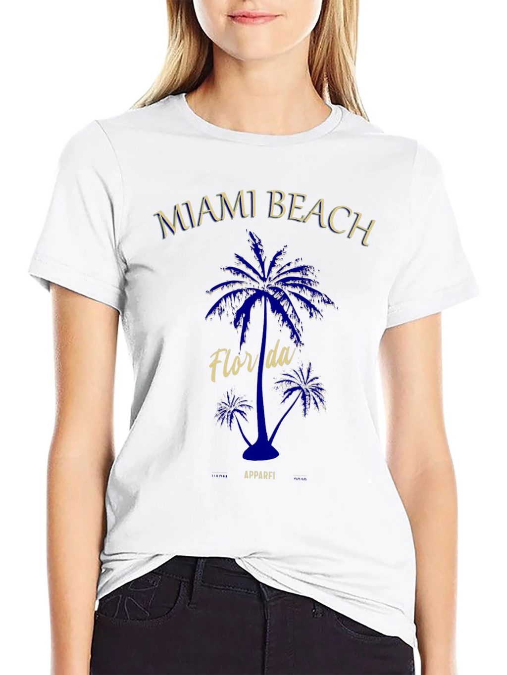 Miami Beach Florida Palm Tree Graphic T-Shirt product image 5