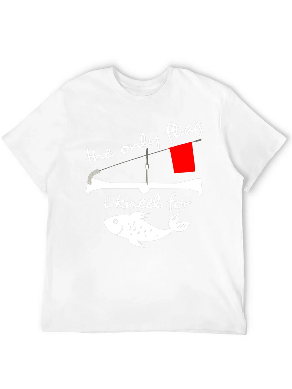 Fishing Flag Graphic Tee - The Only I Kneel For product image 7