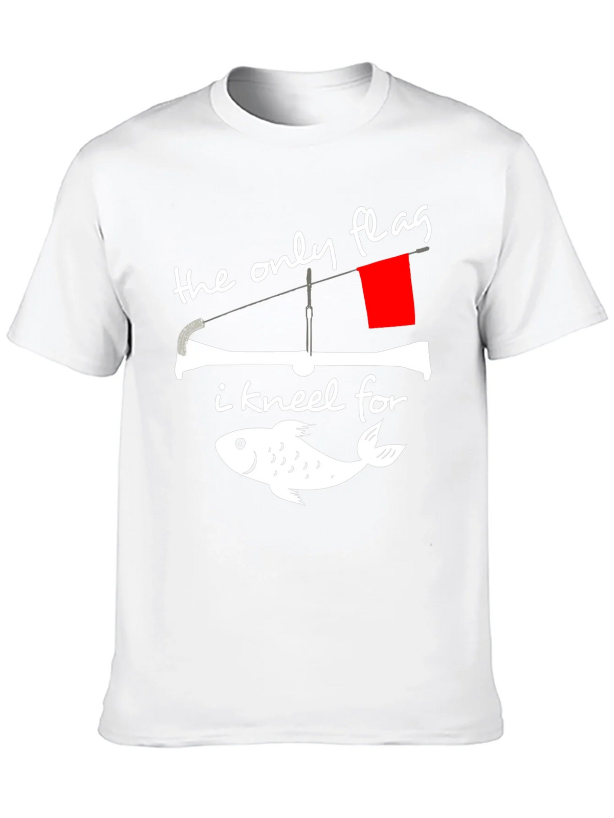 Fishing Flag Graphic Tee - The Only I Kneel For product image 6