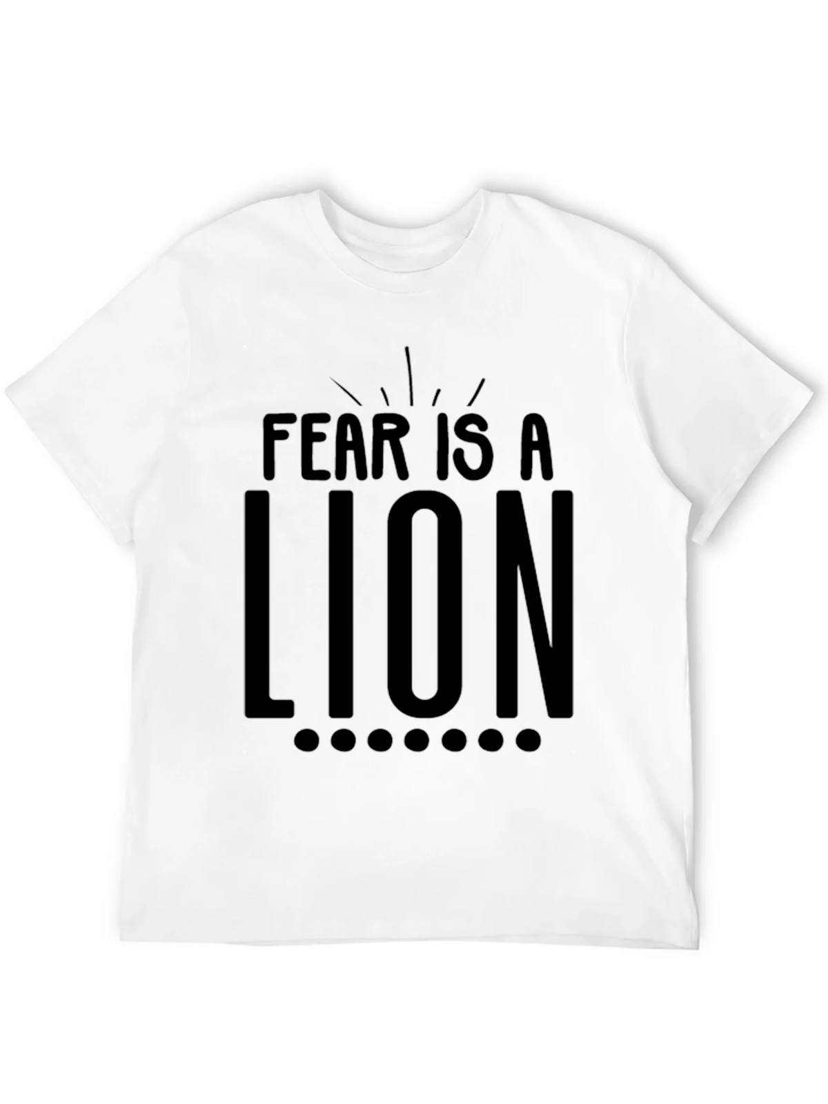Fear Is A Lion Graphic Tee - Motivational T-Shirt product image 11
