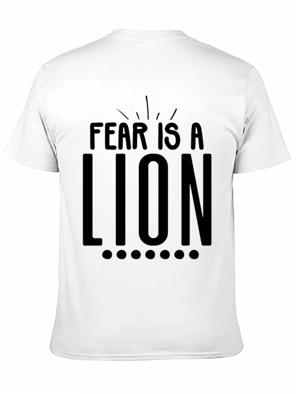 Fear Is A Lion Graphic Tee - Motivational T-Shirt product image 10