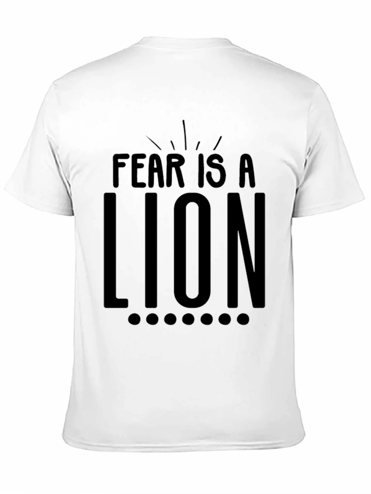 Fear Is A Lion Graphic Tee - Motivational T-Shirt product image 10