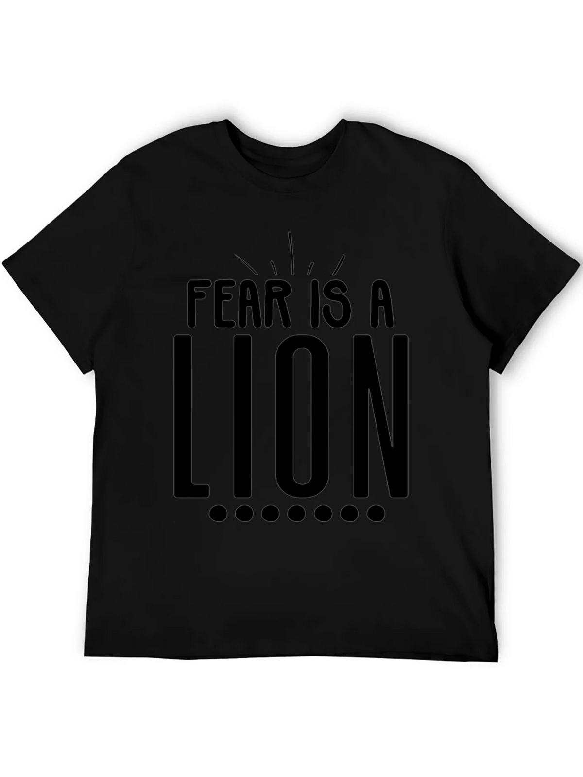 Fear Is A Lion Graphic Tee - Motivational T-Shirt product image 5