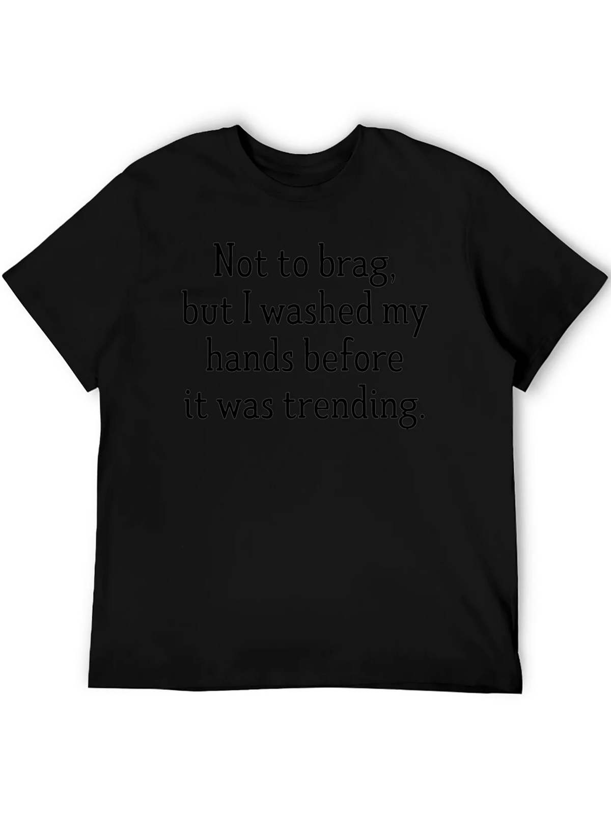 Funny Hand Washing Black T-Shirt product image 5