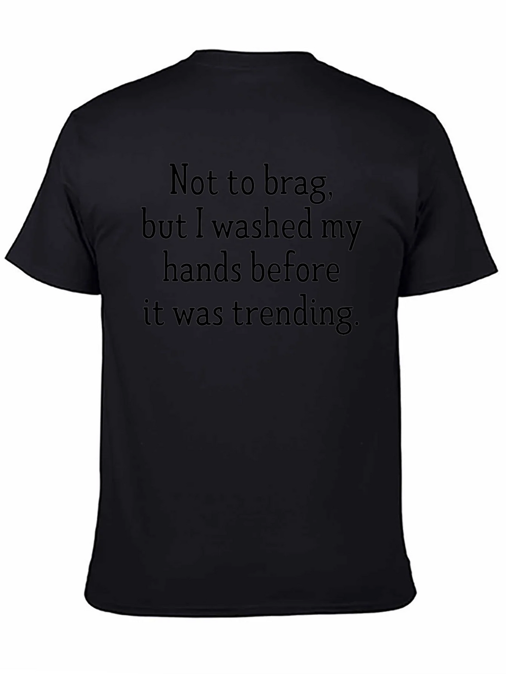 Funny Hand Washing Black T-Shirt product image 4