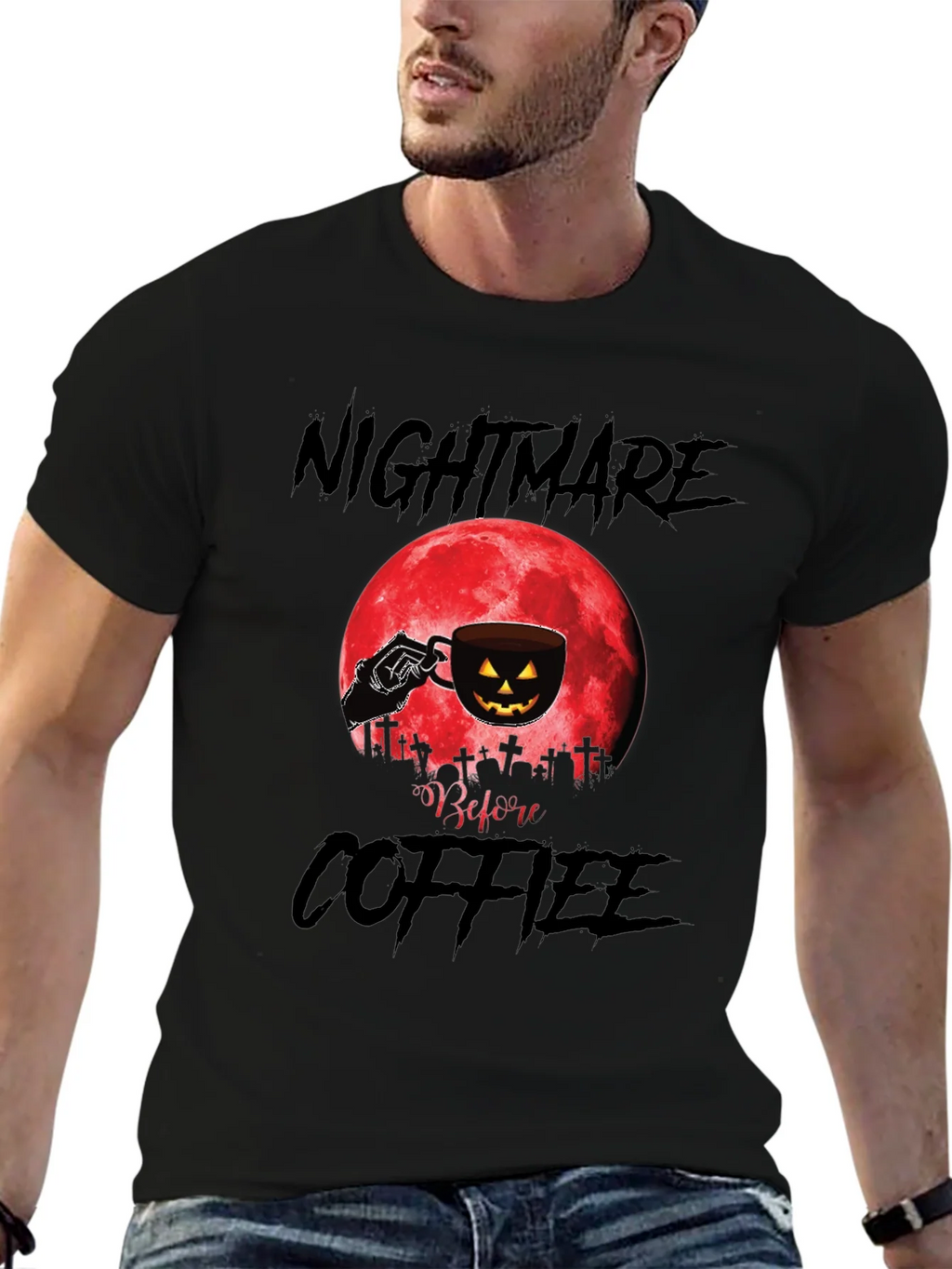 Nightmare Before Coffee Halloween T-Shirt product image 3