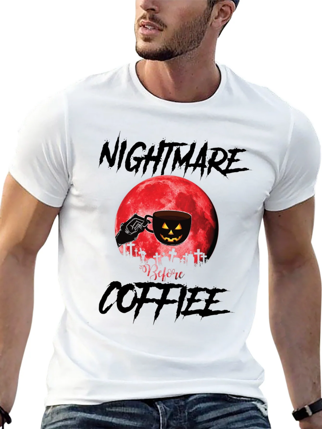Nightmare Before Coffee Halloween T-Shirt product image 4