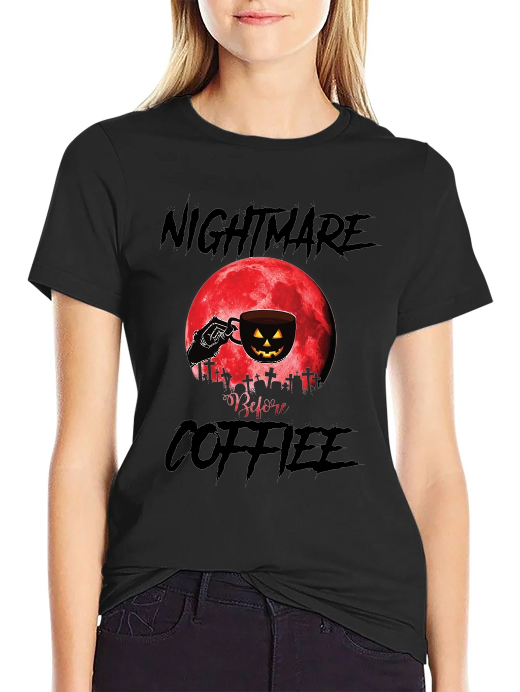 Nightmare Before Coffee Halloween T-Shirt product image 1