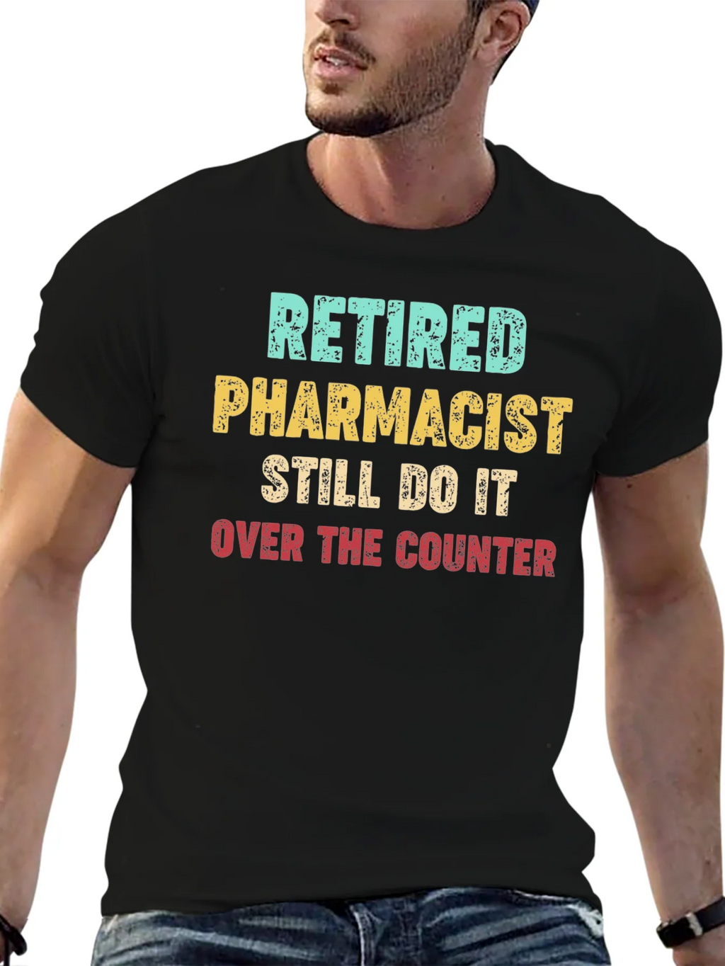 Retired Pharmacist T-Shirt - Over The Counter product image 2