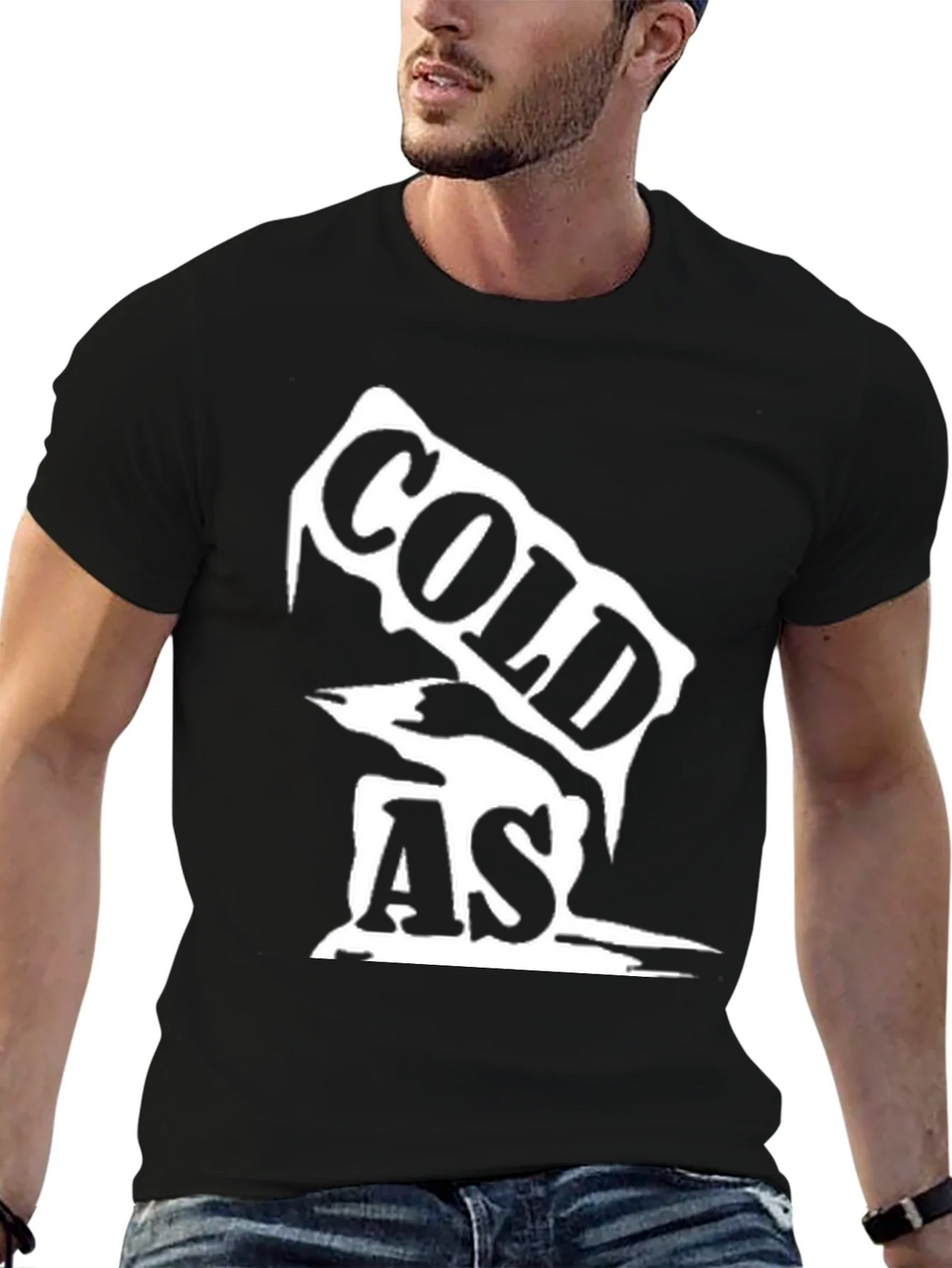 Cold As Ice Graphic Tee - Black Unisex Shirt product image 6