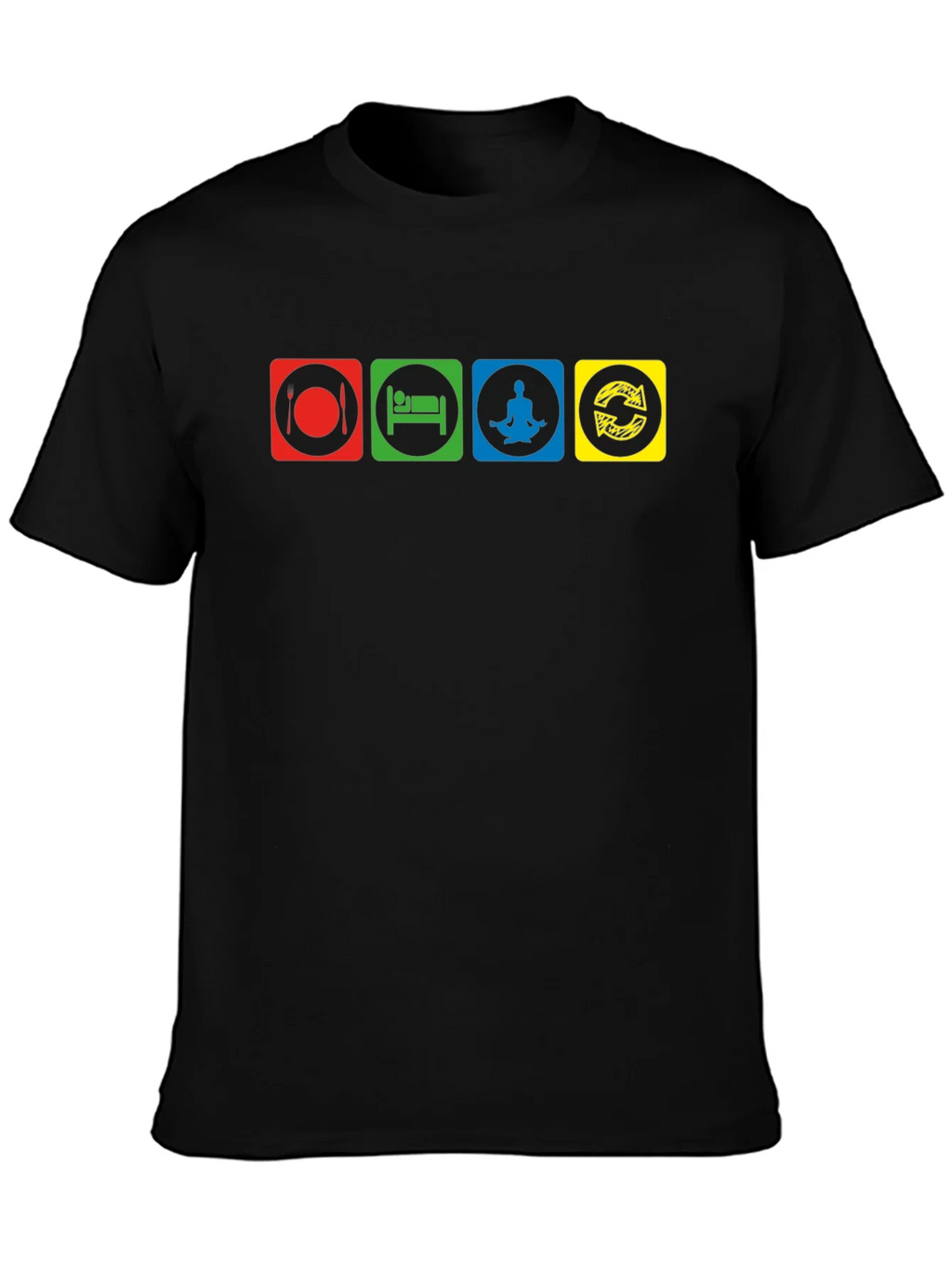 Eat Sleep Meditate Repeat Graphic T-Shirt product image 2