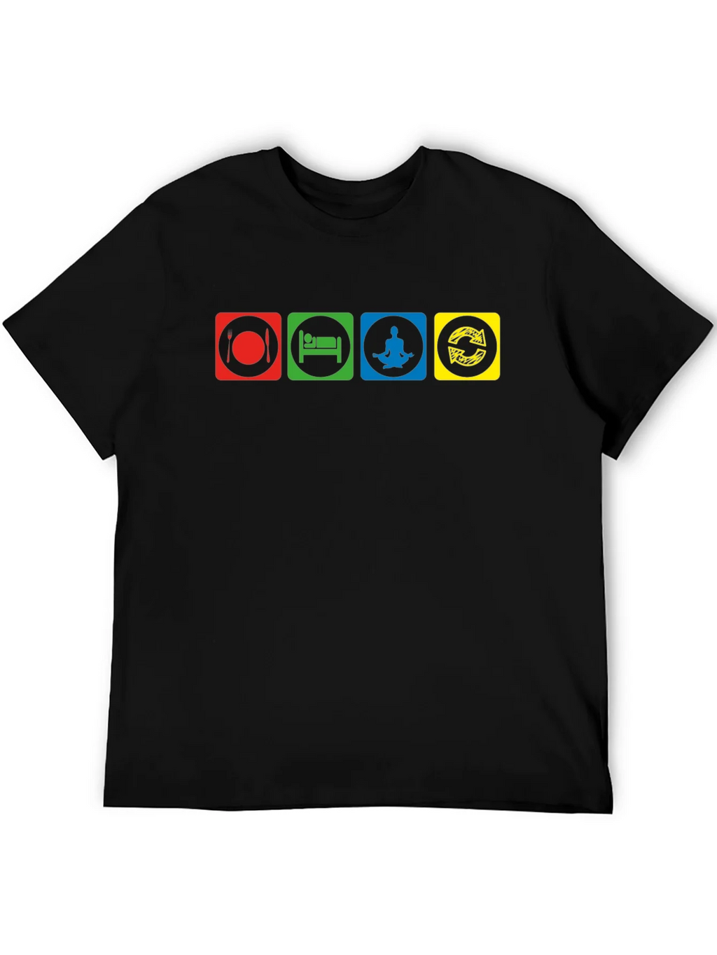 Eat Sleep Meditate Repeat Graphic T-Shirt product image 4