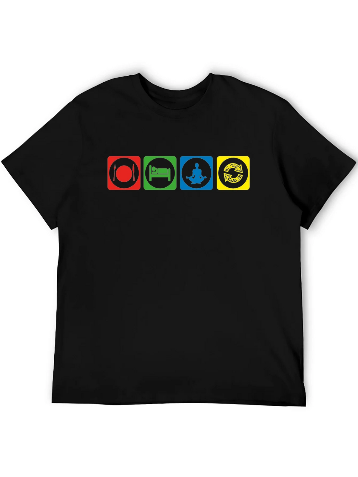 Eat Sleep Meditate Repeat Graphic T-Shirt product image 4