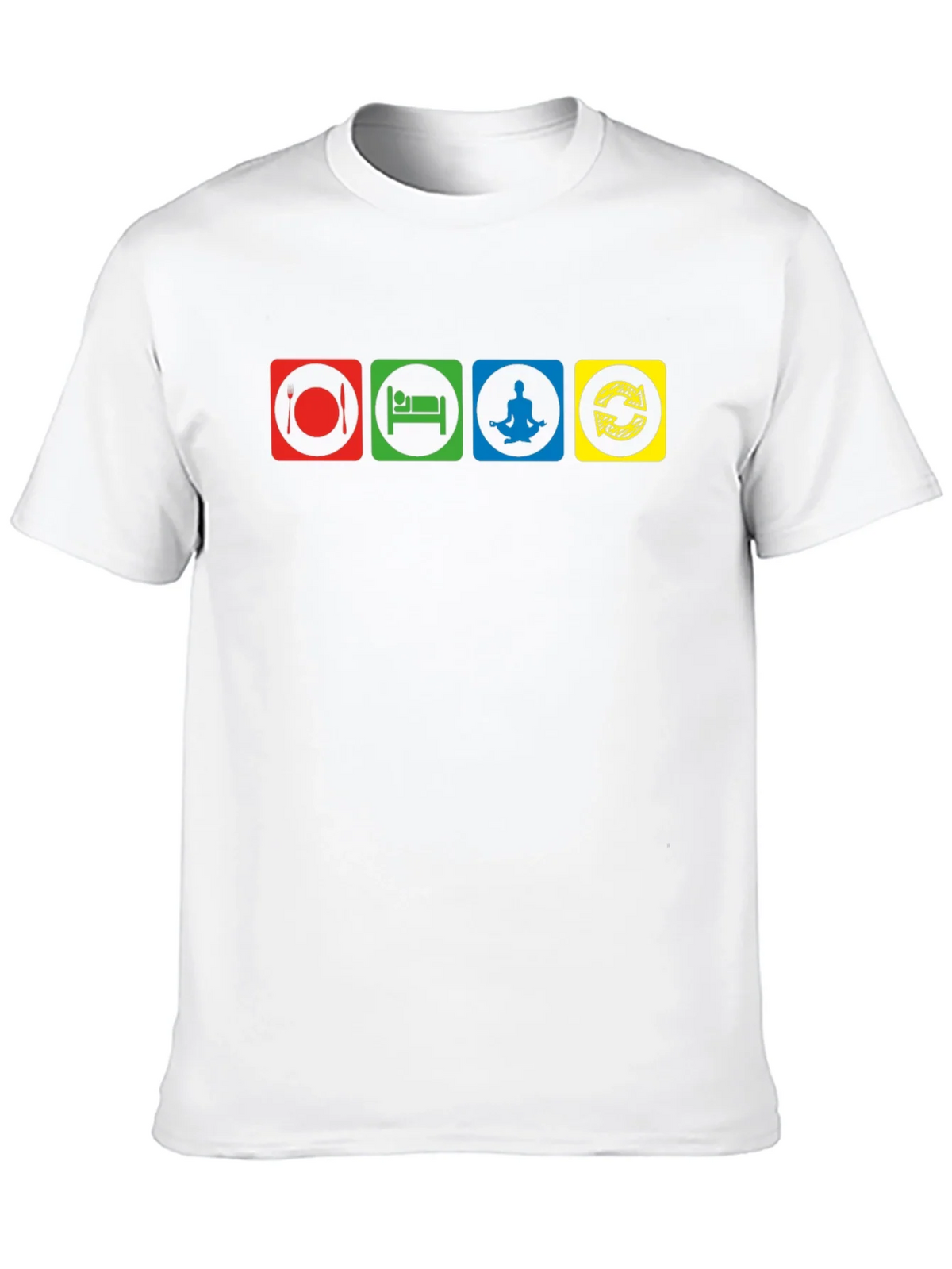 Eat Sleep Meditate Repeat Graphic T-Shirt product image 8