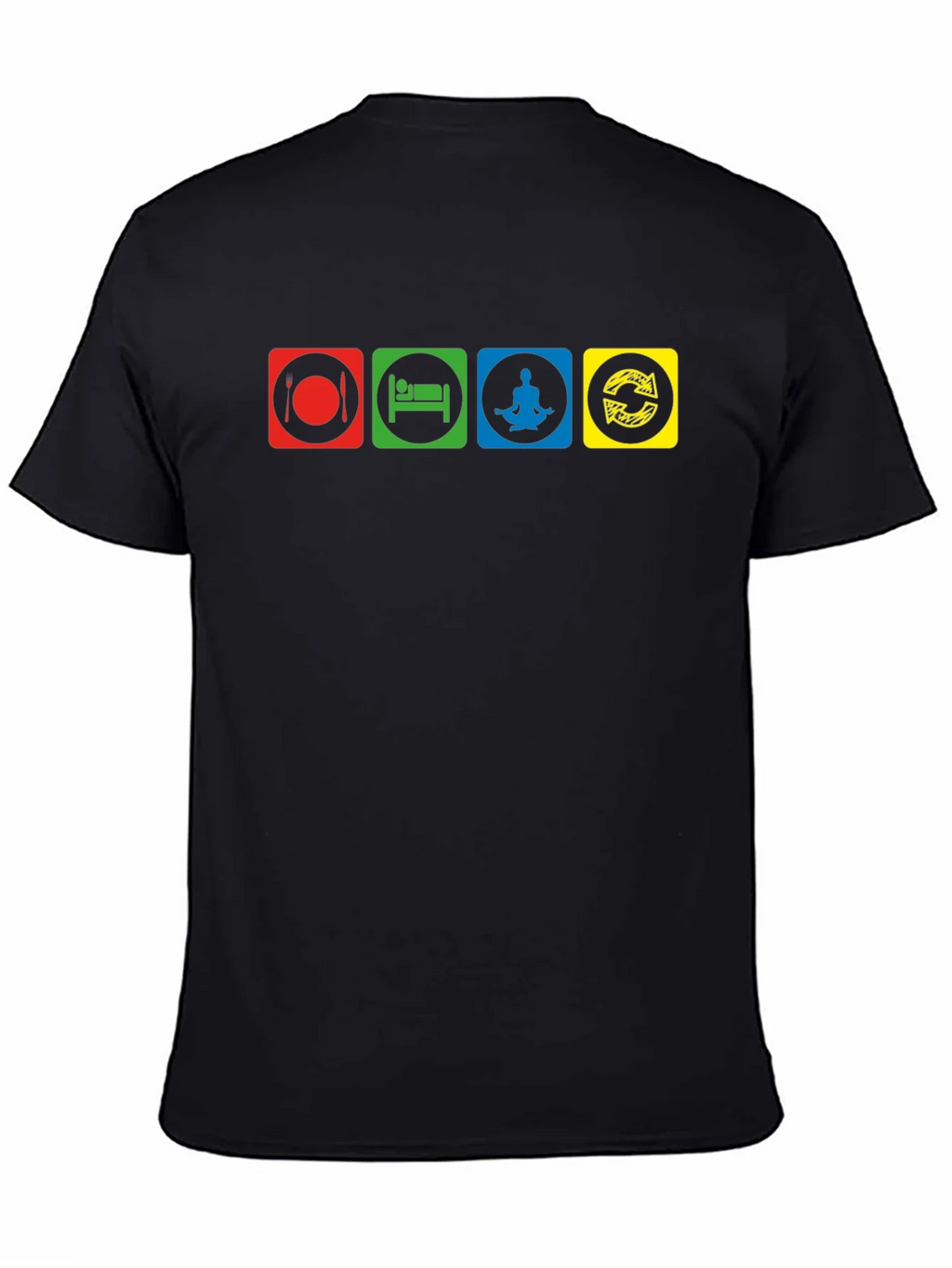 Eat Sleep Meditate Repeat Graphic T-Shirt product image 3