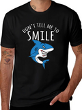 Shark Smile Graphic Tee - Black product image 1