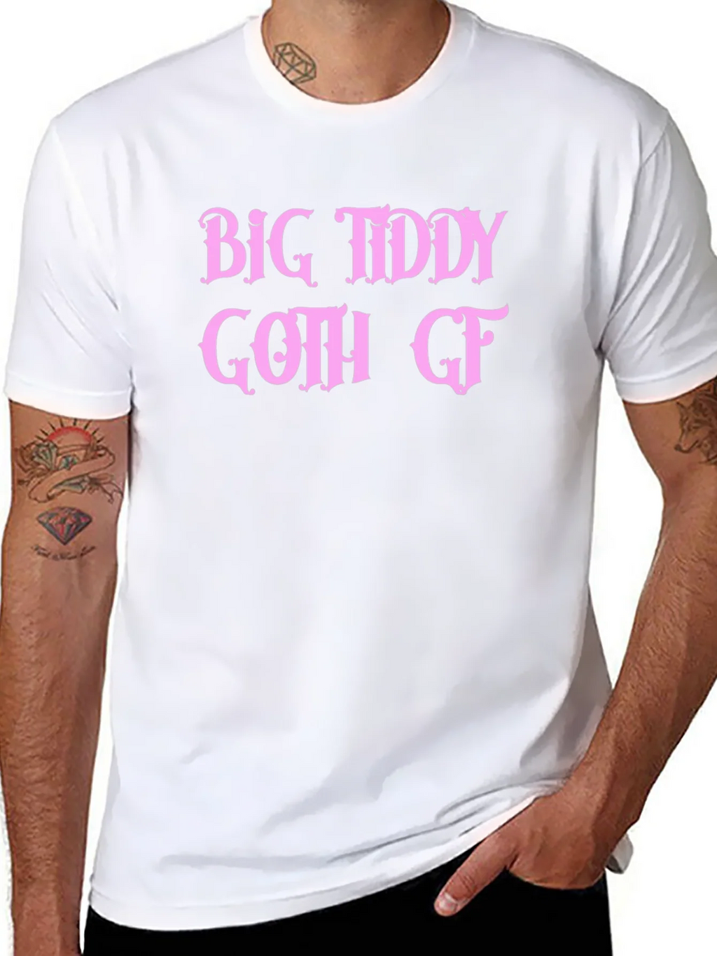 Big Tiddy Goth GF Graphic Tee - Black T-Shirt product image 7