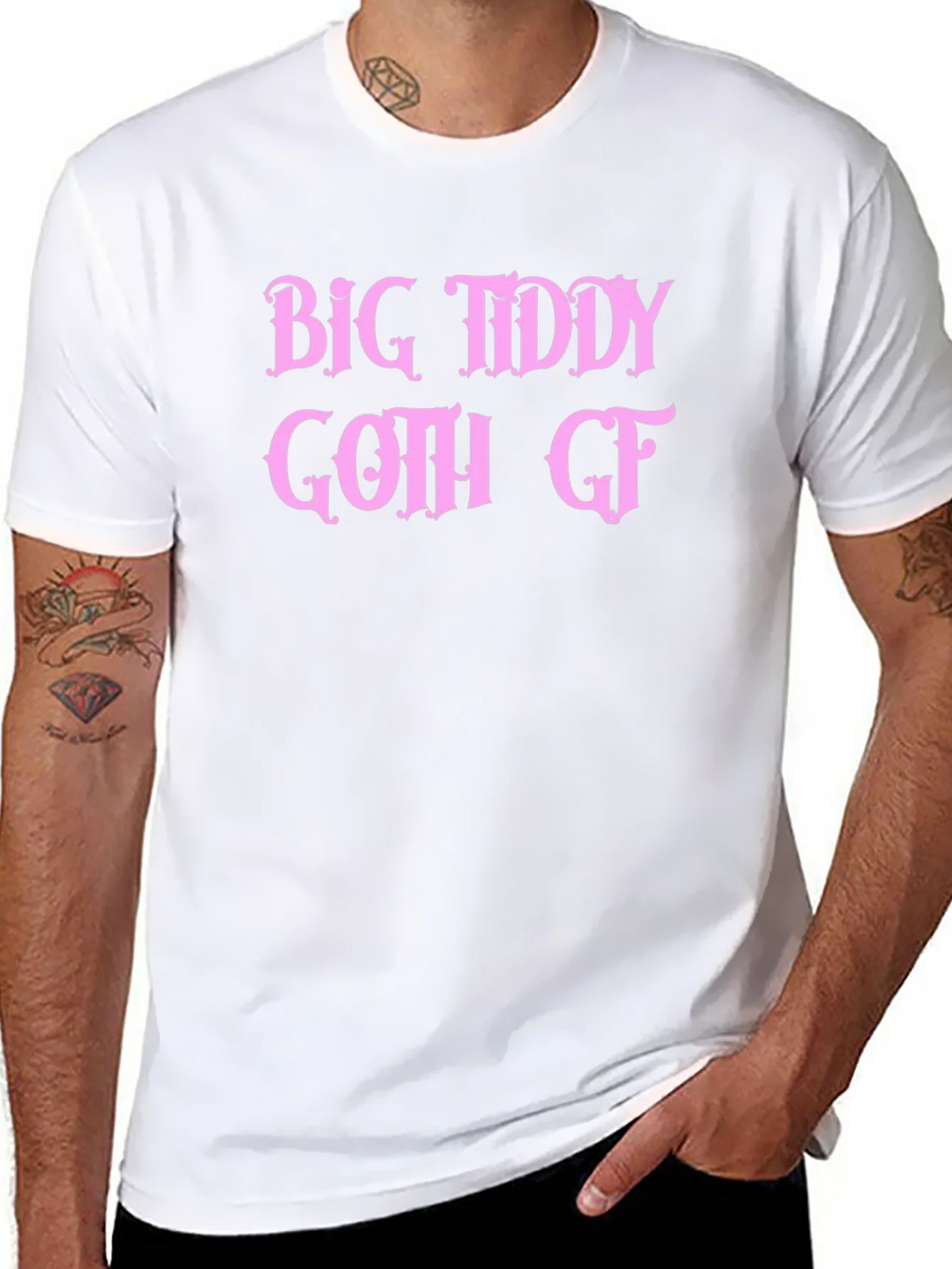 Big Tiddy Goth GF Graphic Tee - Black T-Shirt product image 7