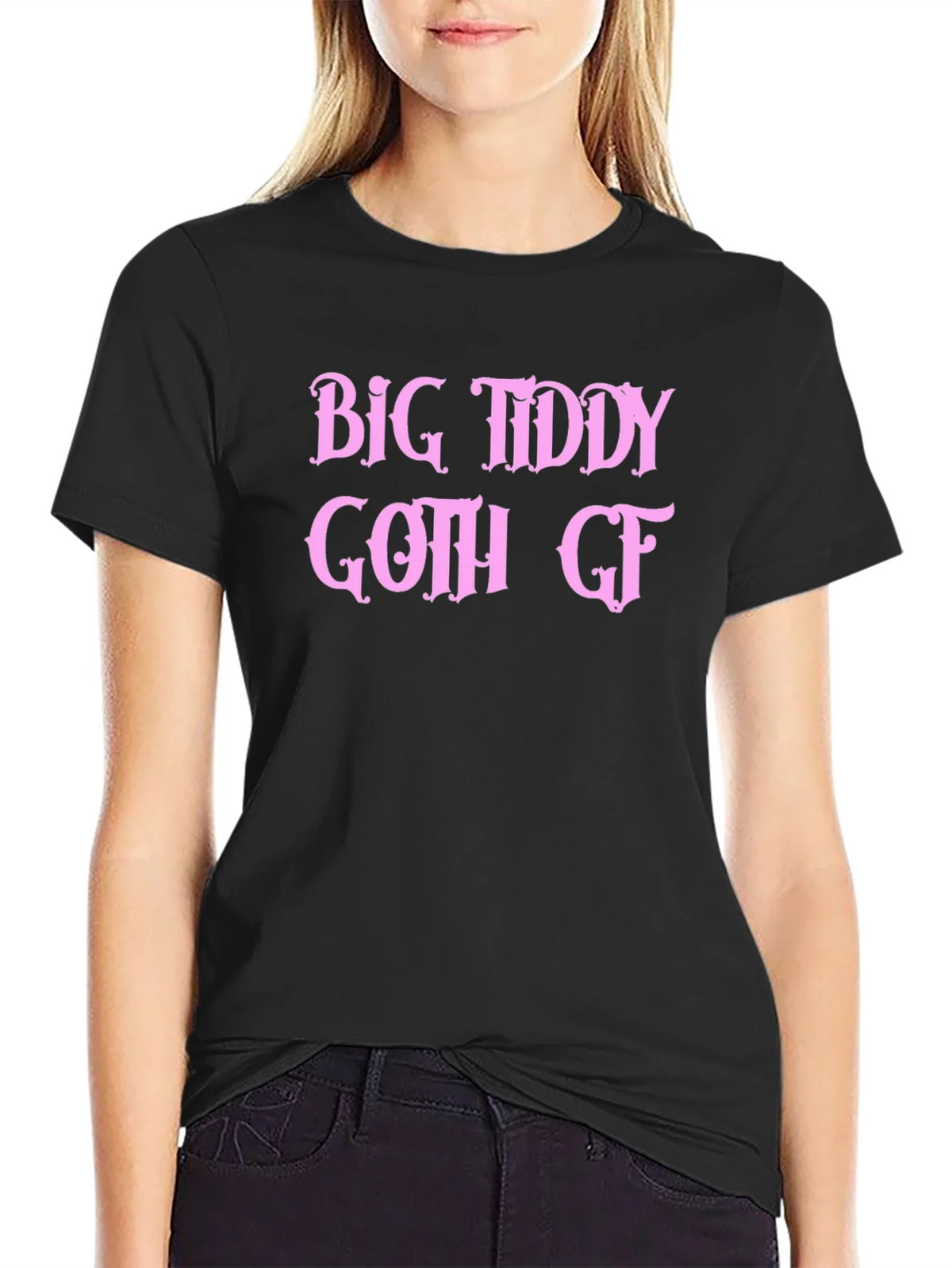 Big Tiddy Goth GF Graphic Tee - Black T-Shirt product image 2