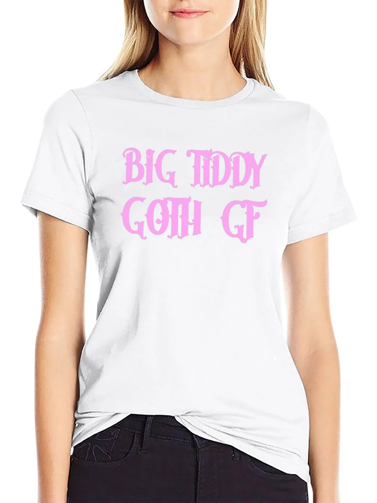 Big Tiddy Goth GF Graphic Tee - Black T-Shirt product image 8