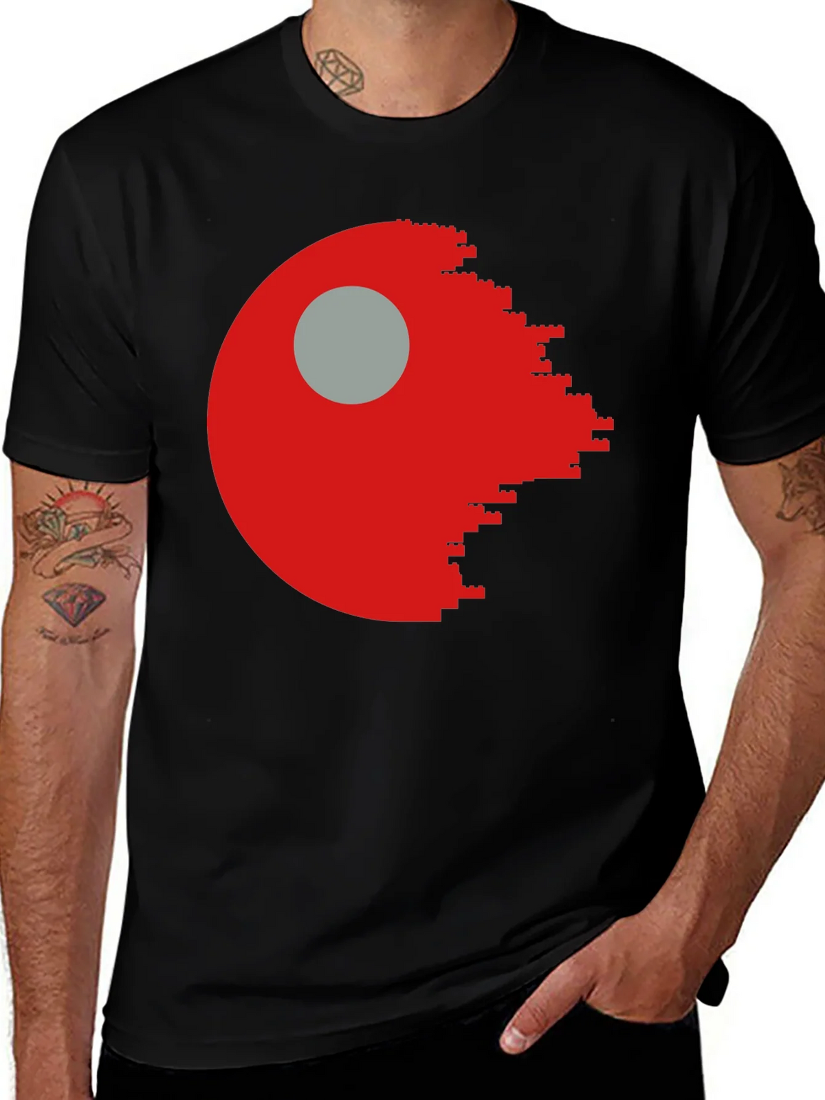 Lego Death Star Graphic T-Shirt - Mens Black Tee product image 1