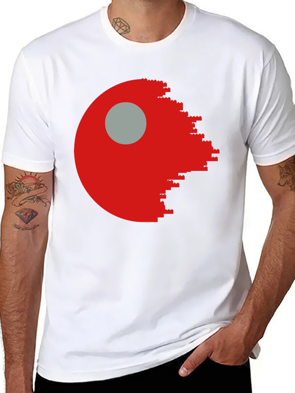 Lego Death Star Graphic T-Shirt - Mens Black Tee product image 7