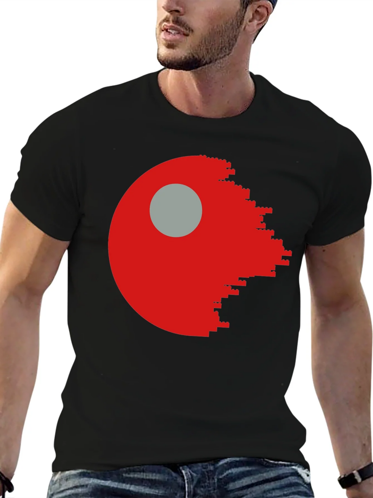 Lego Death Star Graphic T-Shirt - Mens Black Tee product image 6