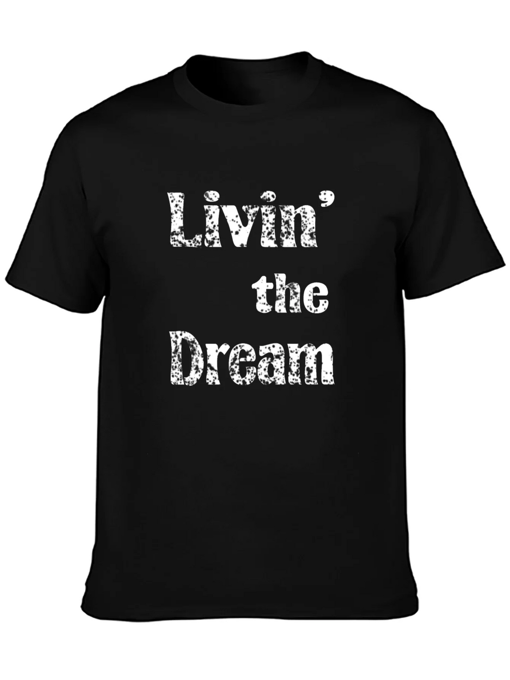 Livin the Dream Black Cotton T-Shirt product image 3