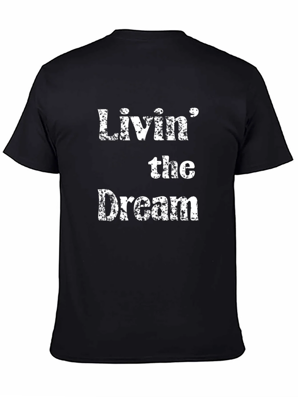 Livin the Dream Black Cotton T-Shirt product image 4
