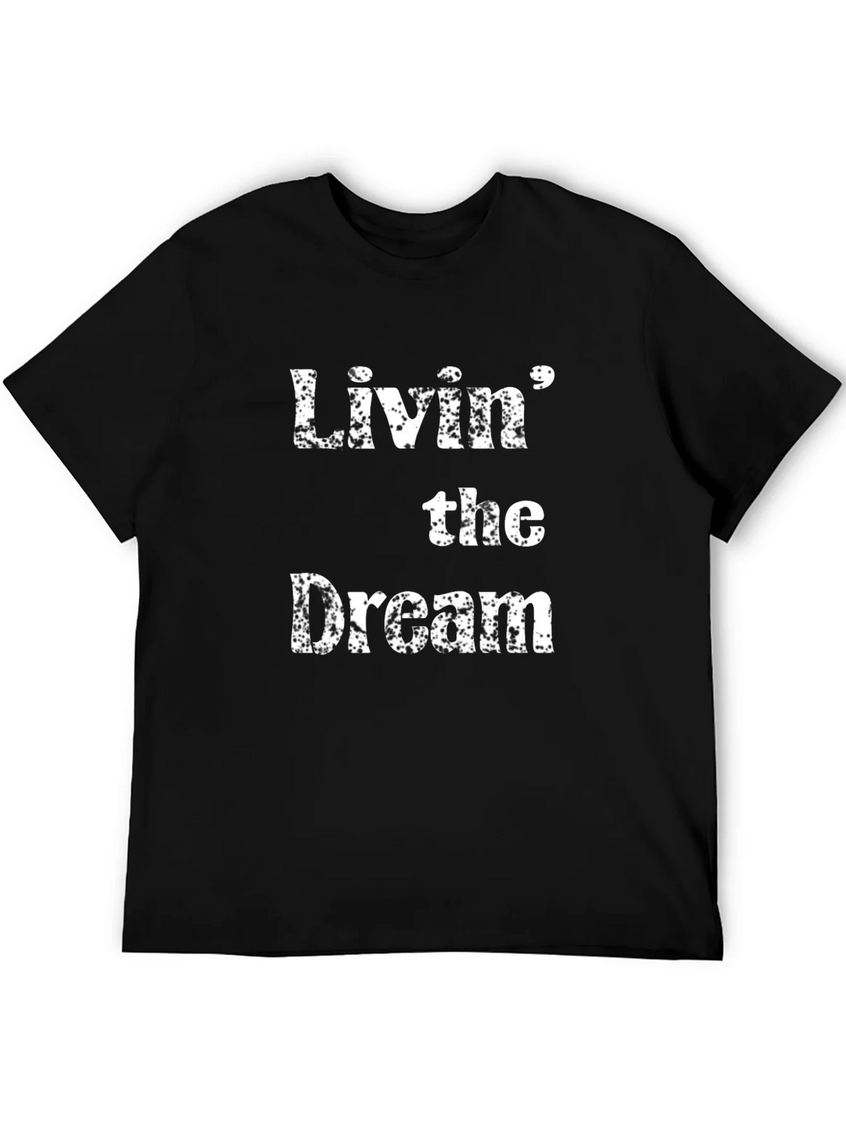 Livin the Dream Black Cotton T-Shirt product image 5