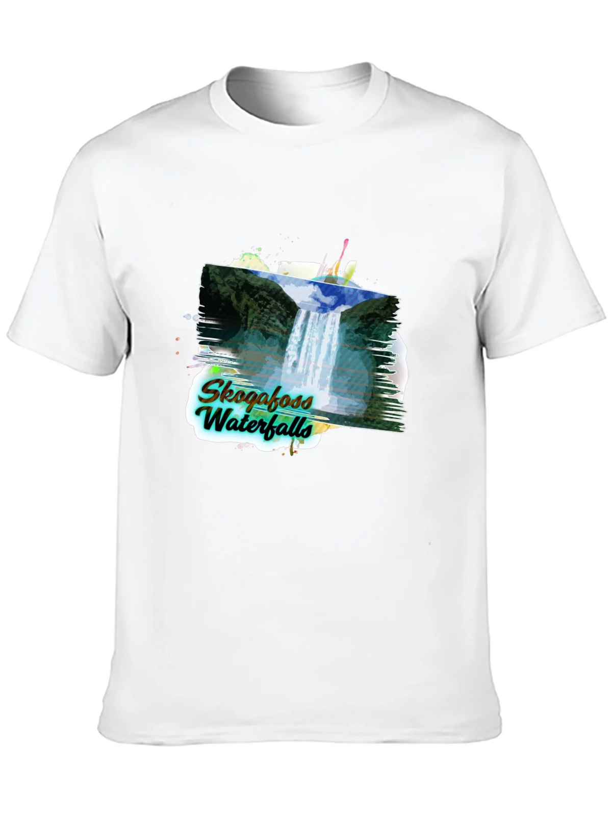 Skogafoss Waterfalls Graphic Tee product image 4