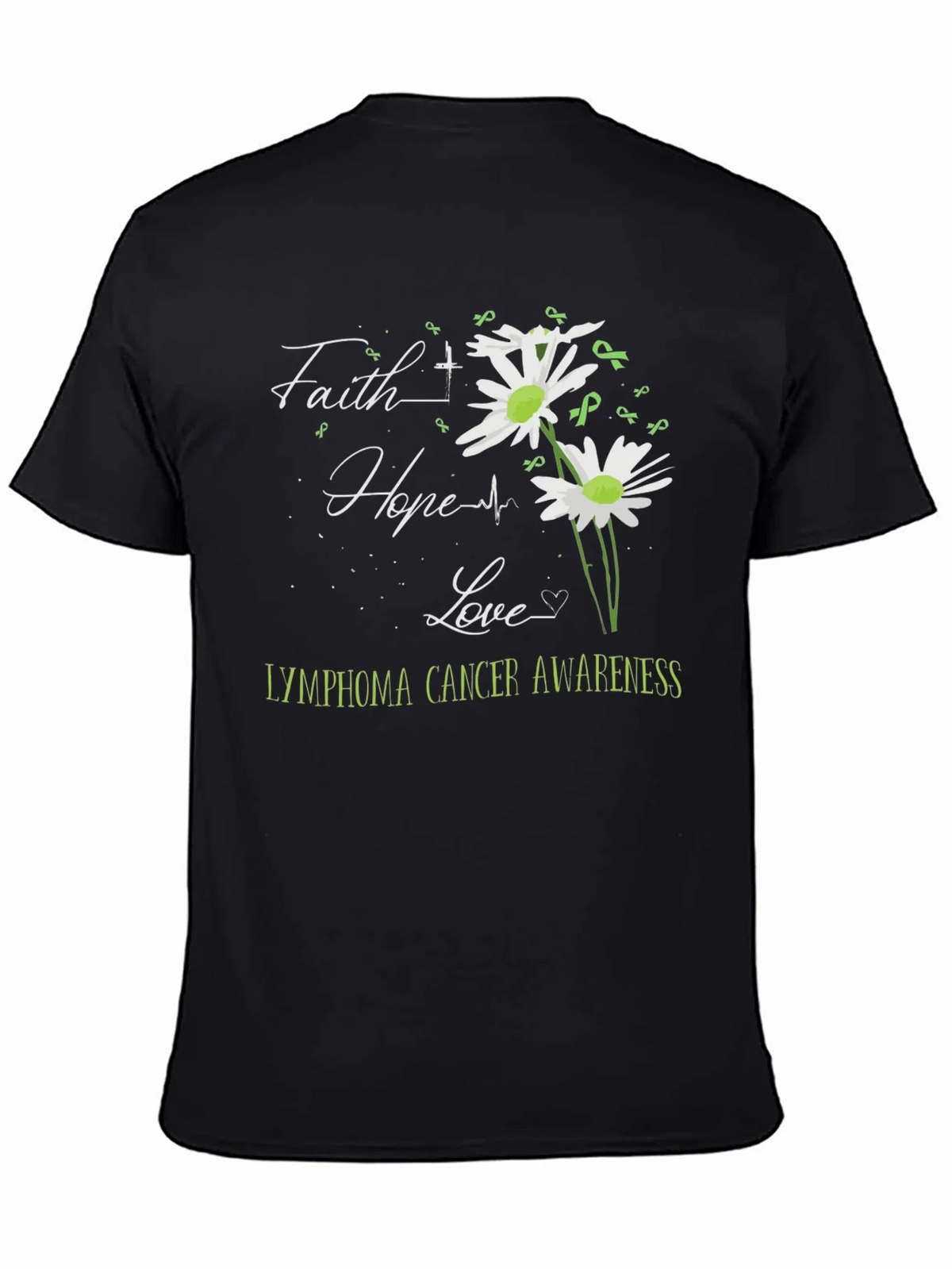Lymphoma Awareness Graphic Tee - Faith Hope Love product image 4