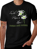 Lymphoma Awareness Graphic Tee - Faith Hope Love product image 1
